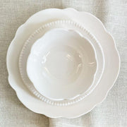 Melamine Scalloped Soup + Snack Bowl | Cream